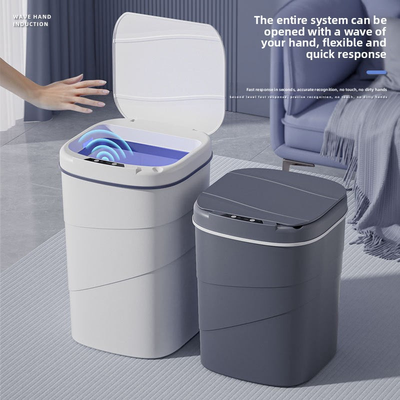 Smart Sensor Trash Can with Night Light