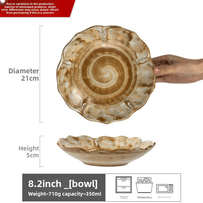 Retro Ceramic Salad Bowl Set
