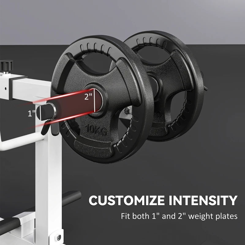 Soozier Adjustable Steel Seated Calf Raise Exercise Strength Training Gym Equipment, Brown
