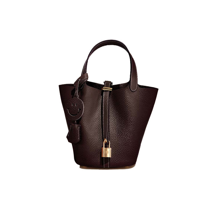 Women's Leather Bucket Bag
