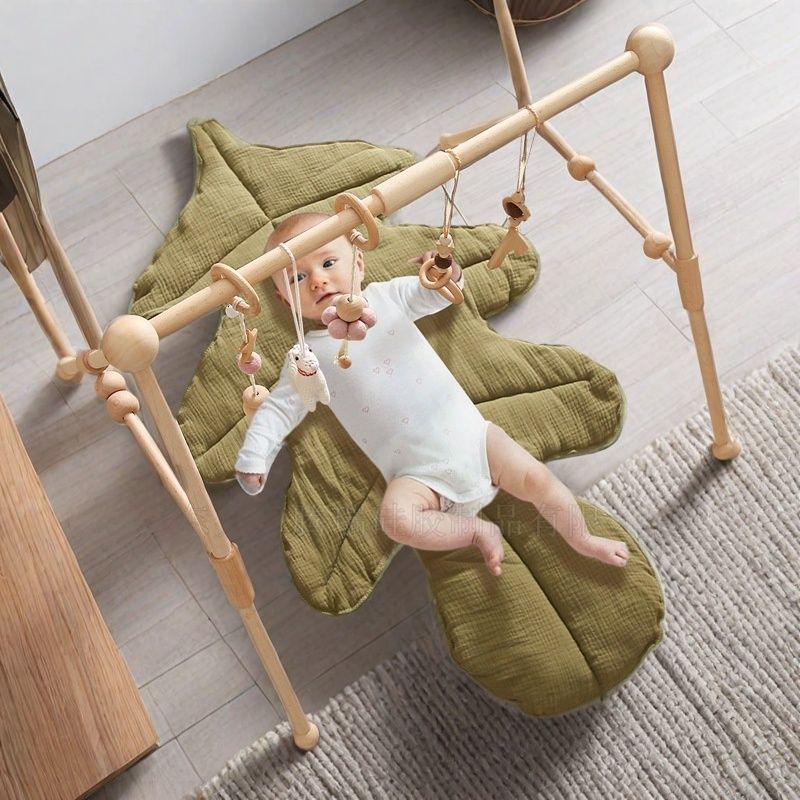 Adjustable Wooden Baby Fitness Gym
