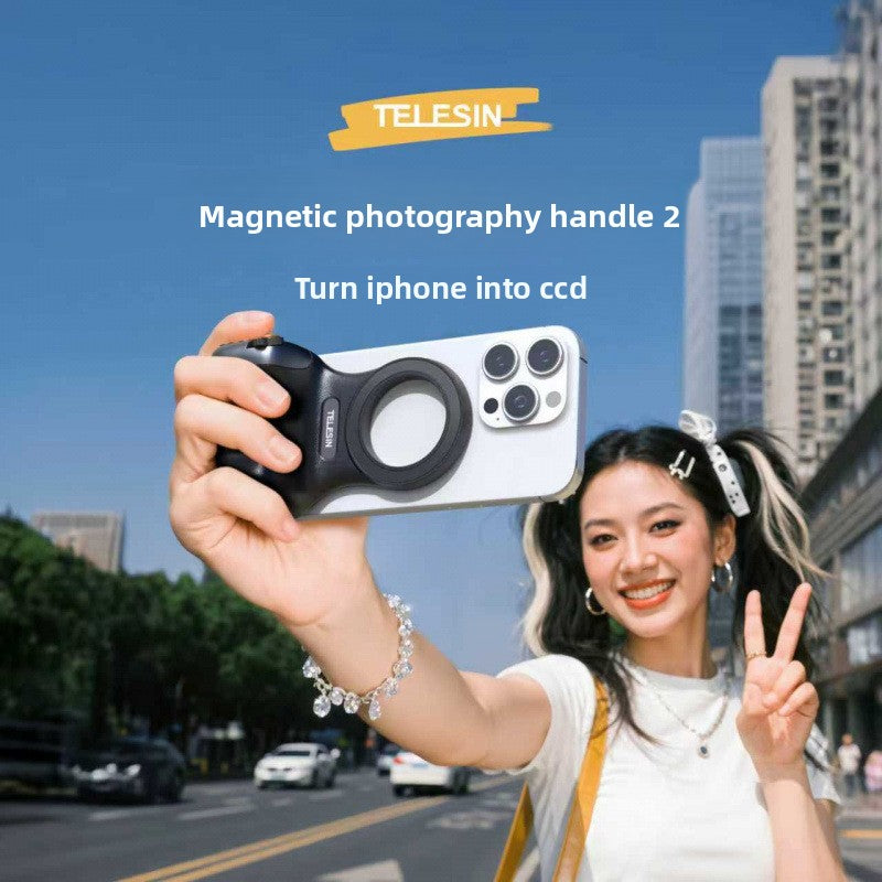 Magsafe Phone Camera Grip with Stepless Zoom