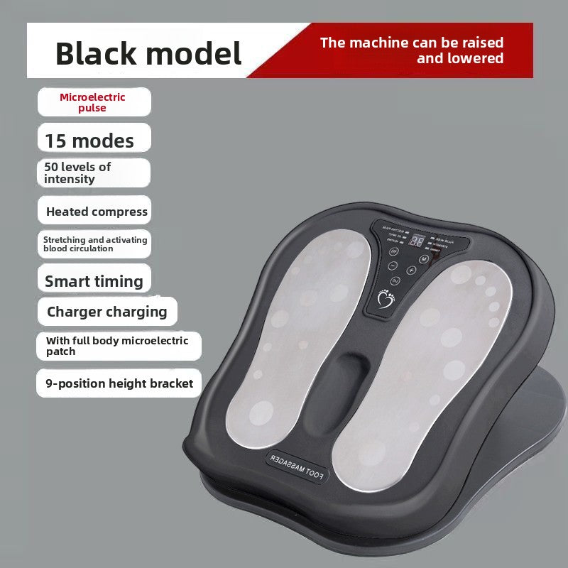 Heating Pulse Foot Massager with Stainless Steel Panel