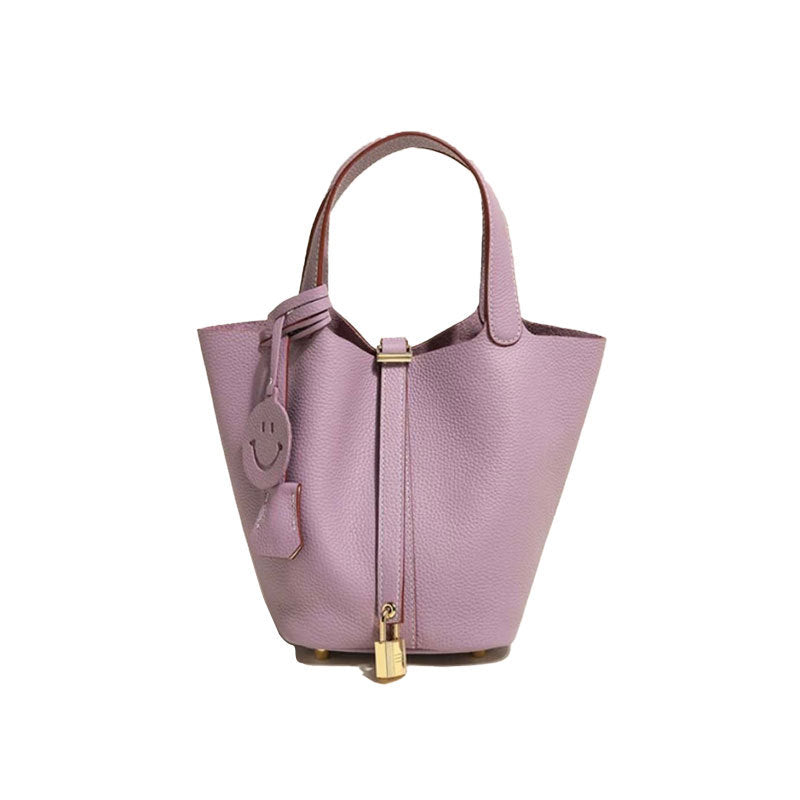 Women's Leather Bucket Bag