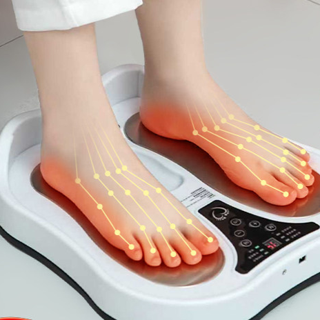 Heating Pulse Foot Massager with Stainless Steel Panel