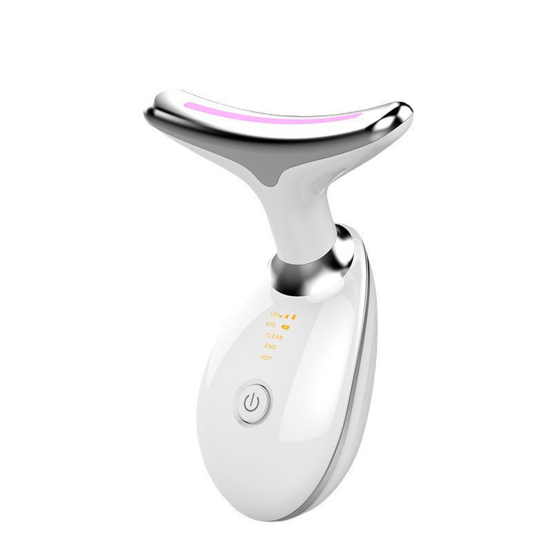 Neck and Face Massager with Vibration and Light Therapy