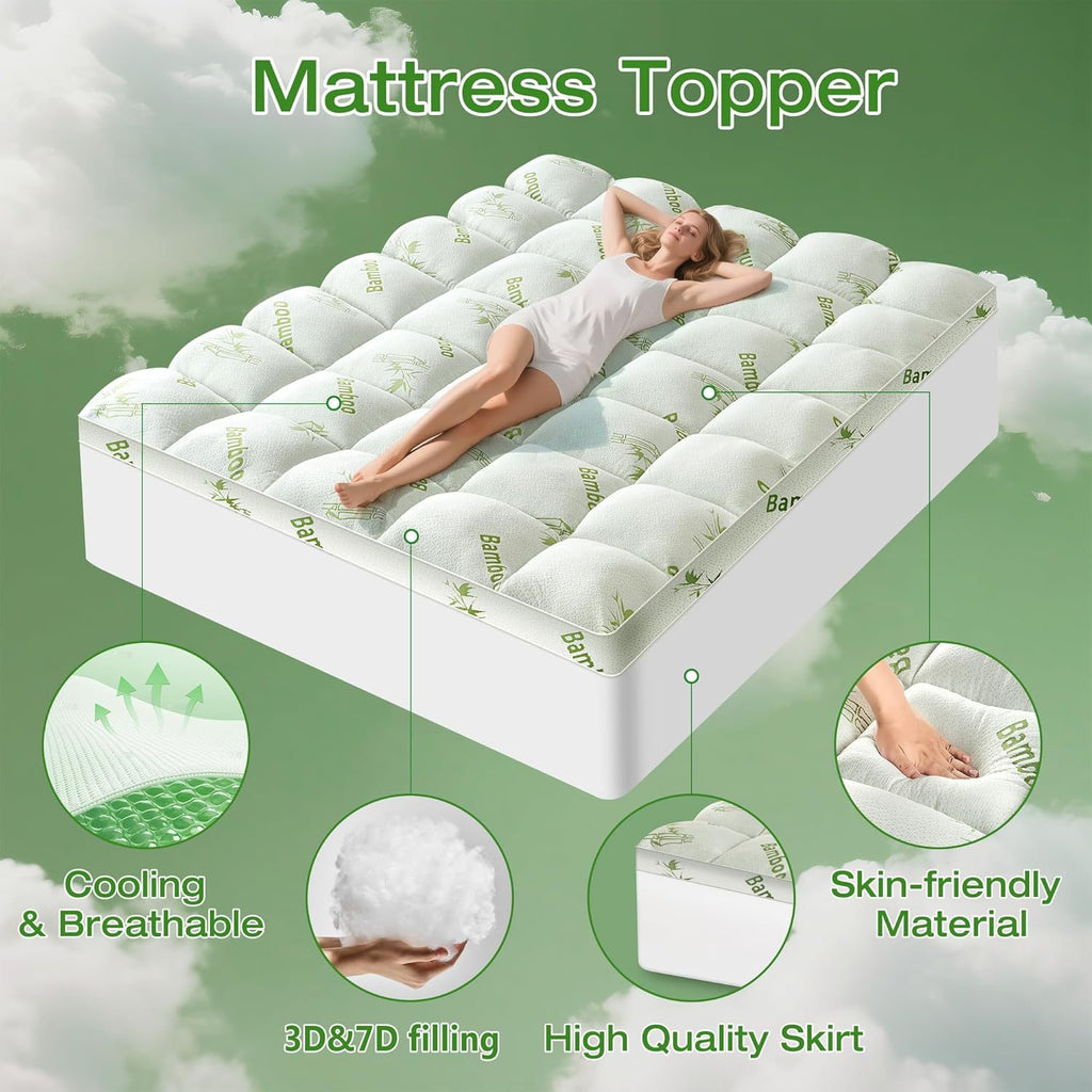 Bamboo Fiber Mattress Protector Pad