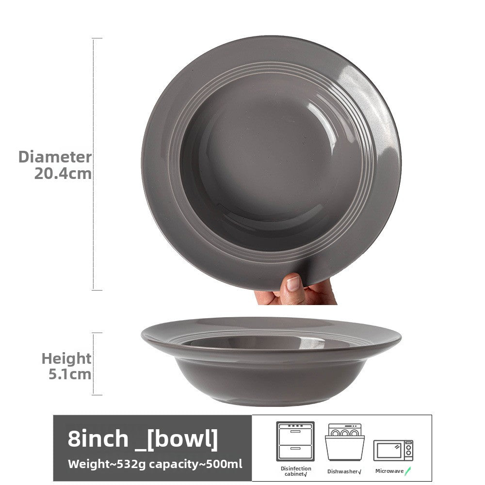 Retro Ceramic Salad Bowl Set