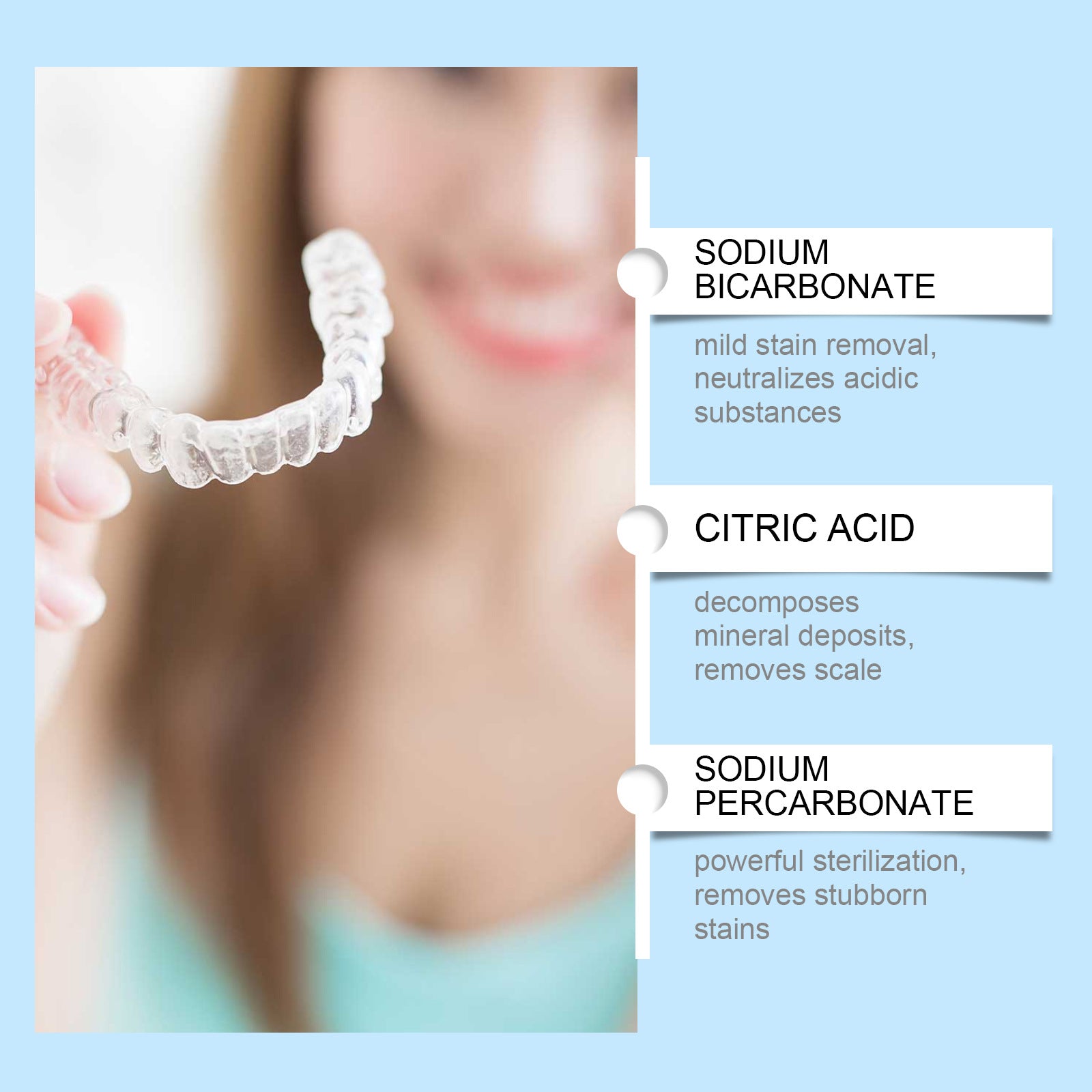 Denture Cleaning Effervescent Tablets