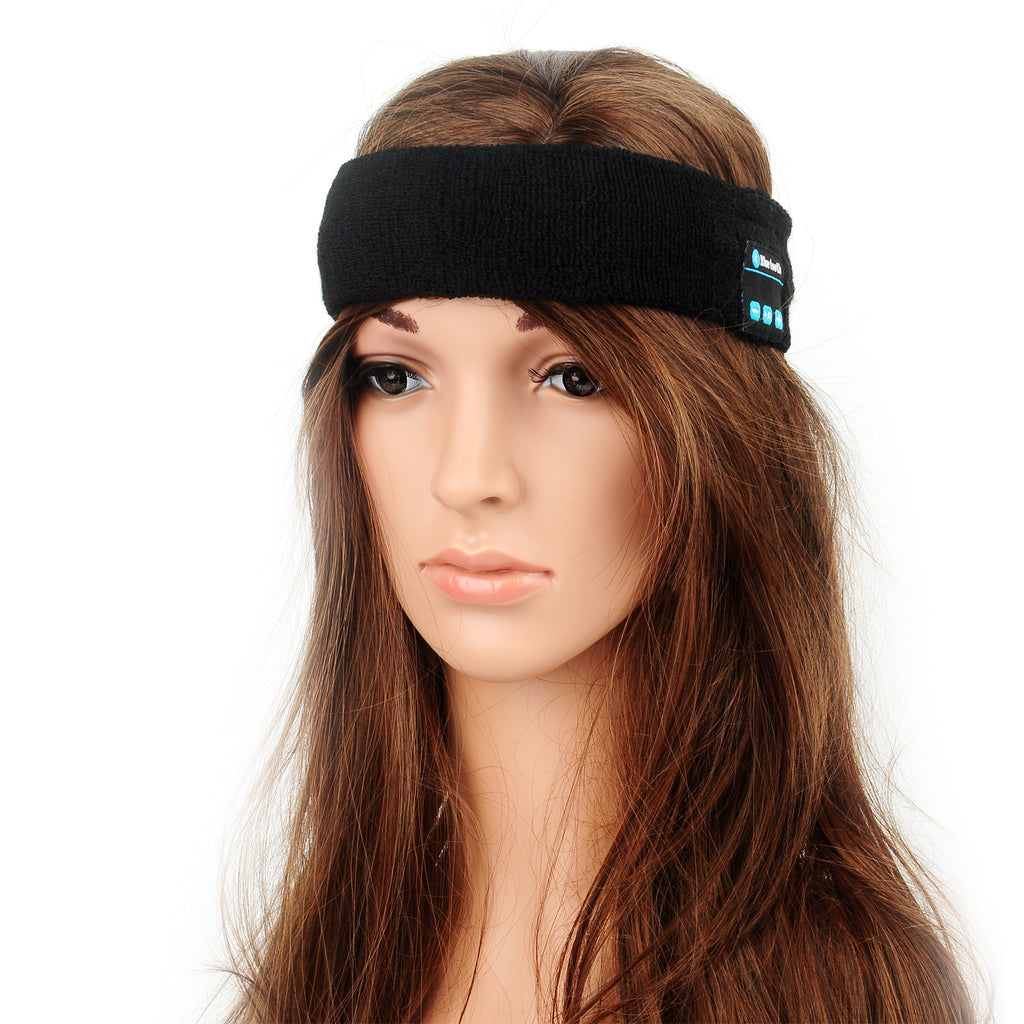 Outdoor Sports Elastic Sweat-absorbent Headband Stereo Wireless Bluetooth Headset Headband Music Headband