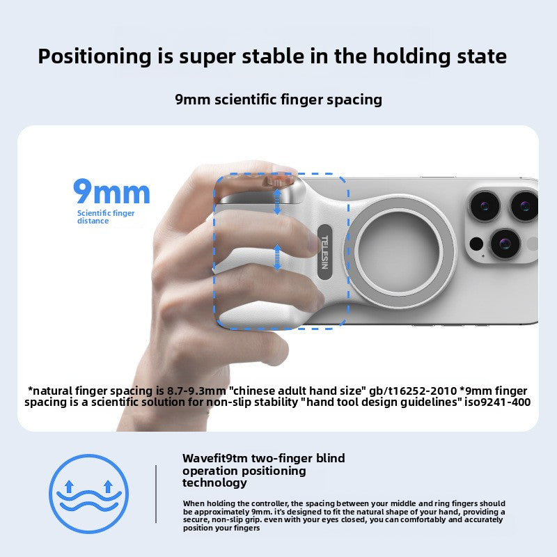Magsafe Phone Camera Grip with Stepless Zoom