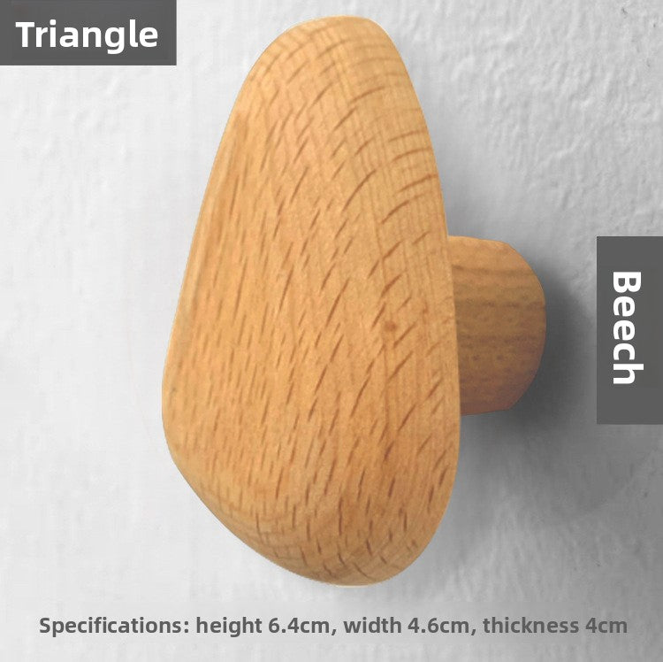 Nordic Solid Wood Adhesive Wall Hooks and Handles