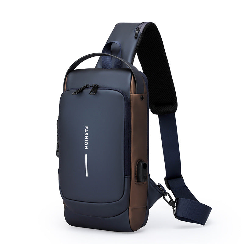 Password Lock Waterproof Chest Bag