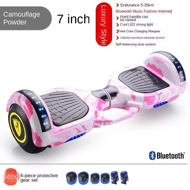 Adult Electric Self-balancing Swing Car 7-inch Children's Two-wheel Intelligent Electric Balance Car With Armrest