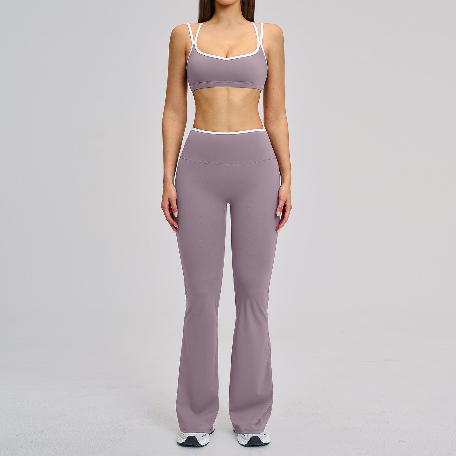 Color blocked edge sports yoga clothing
