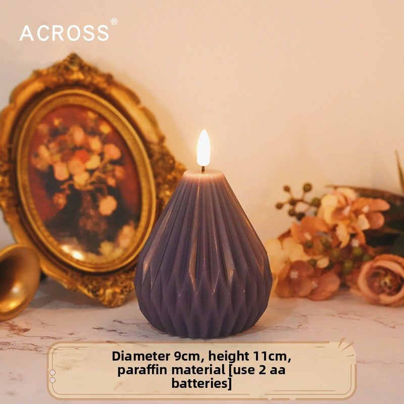 LED Electronic Candle Purple Decorative Lighting