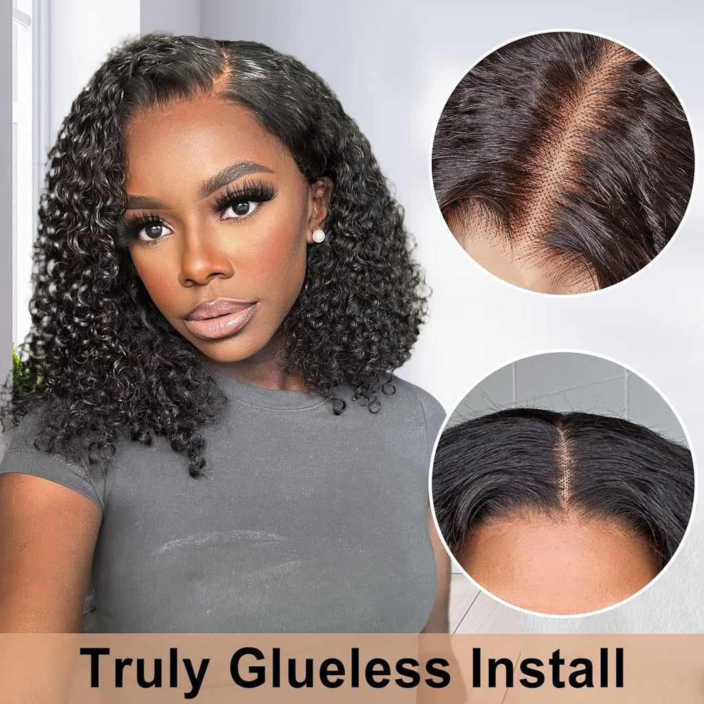 Lace Front Synthetic Wig Short Curly Hair