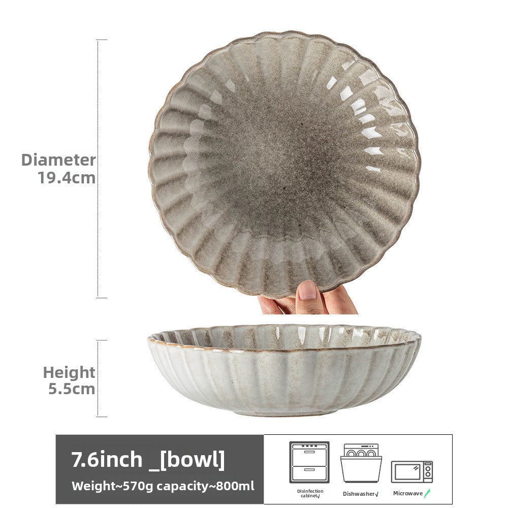 Retro Ceramic Salad Bowl Set