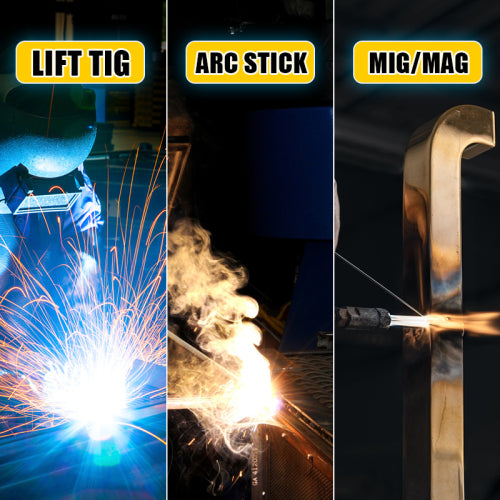 165 AMIG Welder, Four-in-one Multifunctional Welding Machine, With Wire-feed MIG  Gas MIG  LiftIG Manual Arc Welding, LED Digital Display And Synergistic Control, Dual Voltage 110V 220V MIG-165DS