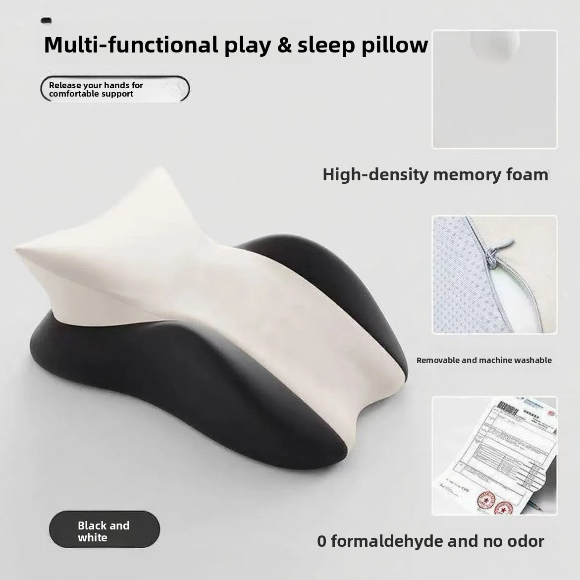 Multi-Position Memory Foam Bed Pillow
