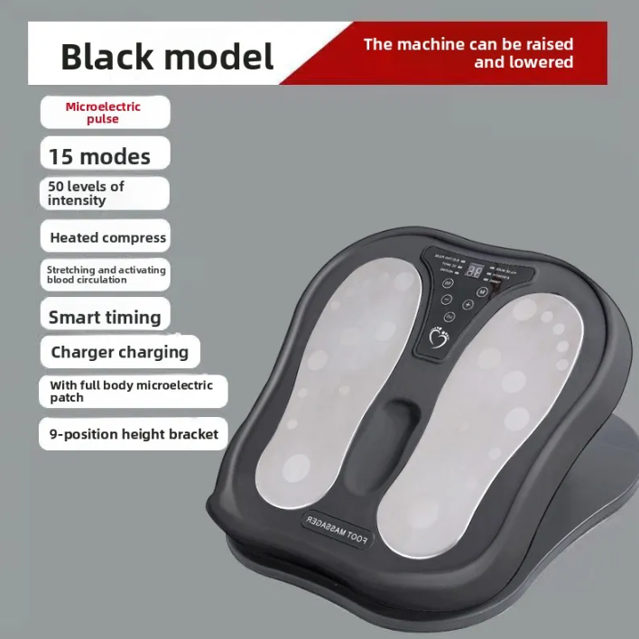 Heating Pulse Foot Massager with Stainless Steel Panel
