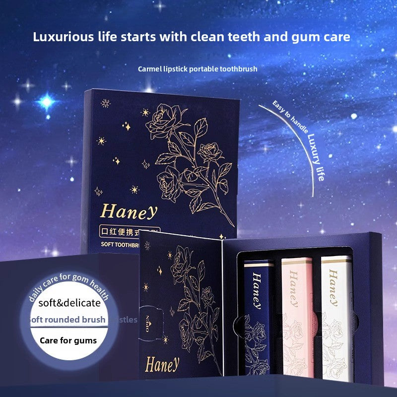 Portable Soft Bristle Toothbrush Gift Set