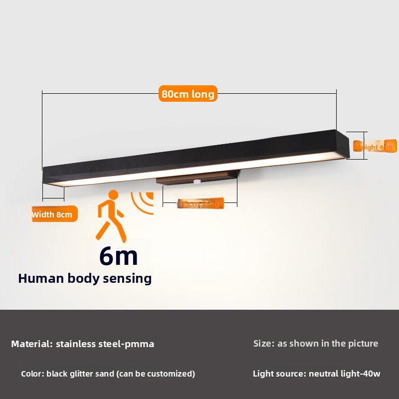 Modern Outdoor LED Wall Light Stainless Steel Waterproof