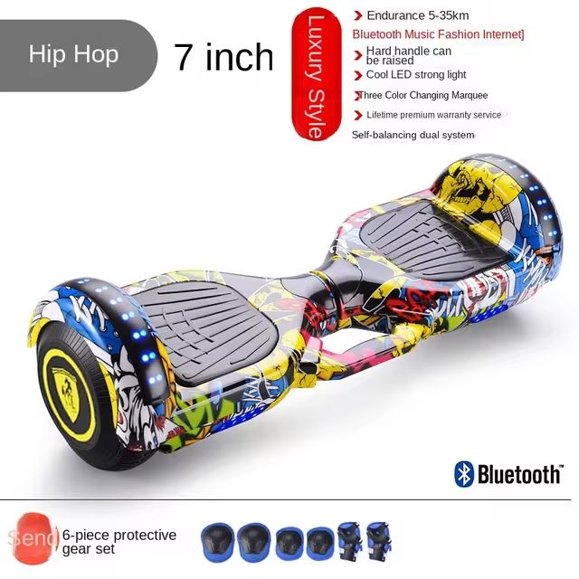 Adult Electric Self-balancing Swing Car 7-inch Children's Two-wheel Intelligent Electric Balance Car With Armrest
