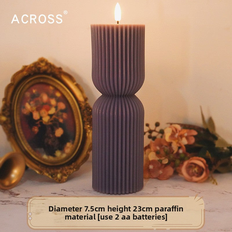LED Electronic Candle Purple Decorative Lighting