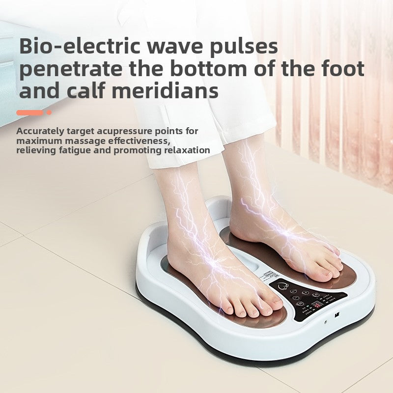 Heating Pulse Foot Massager with Stainless Steel Panel