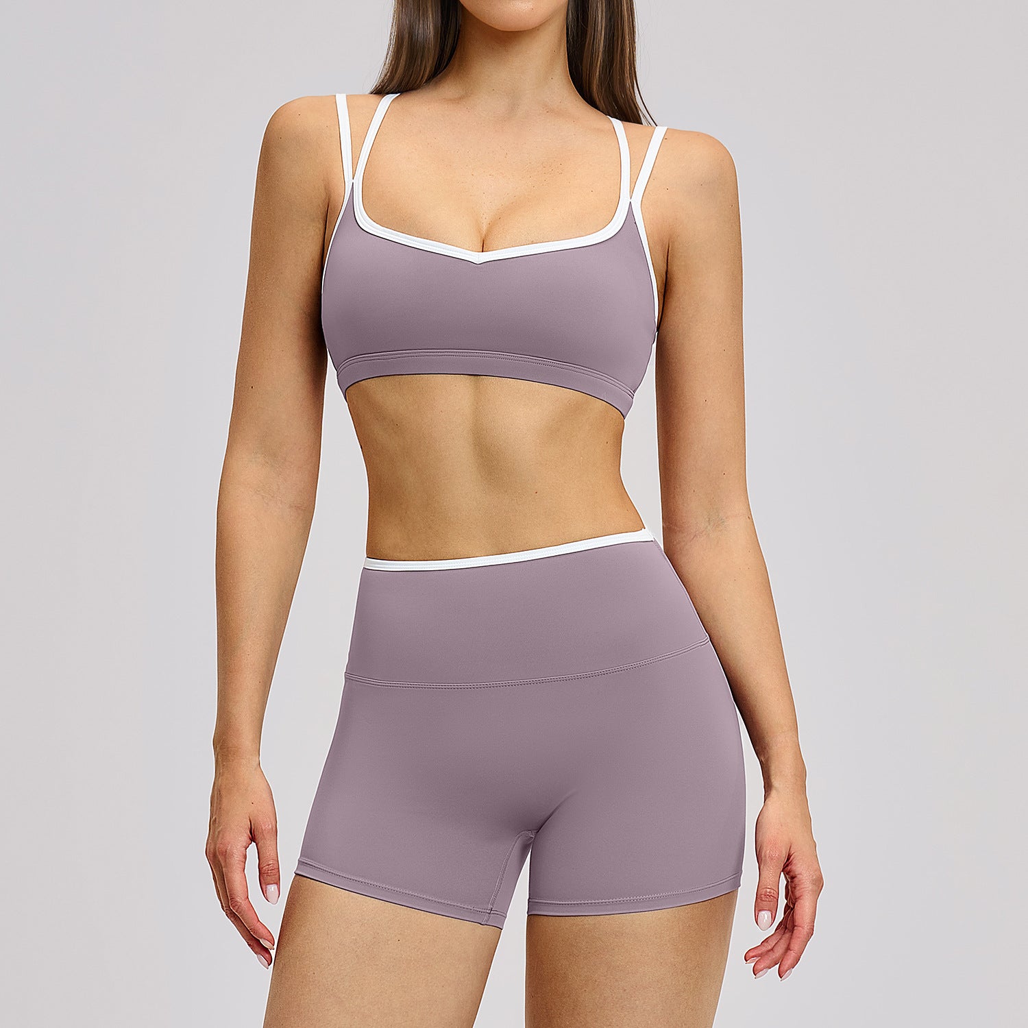 Color blocked edge sports yoga clothing