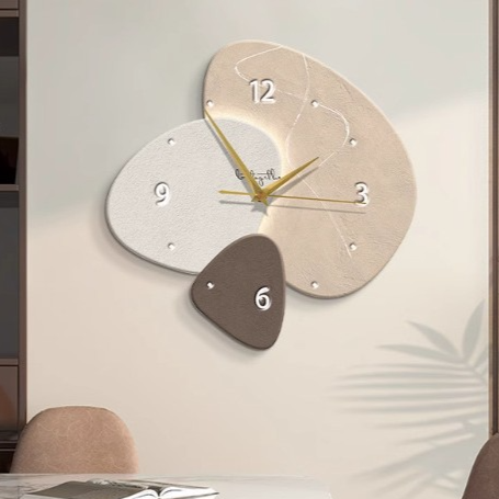 Modern Oval Wall Clock with Quartz Movement