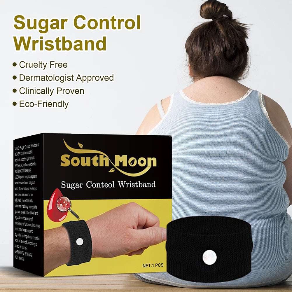 Nylon Sugar Control Wrist Strap Reduce Stress Acupressure Blood Glucose Management Wristband Portable for Auxiliary Health Tools