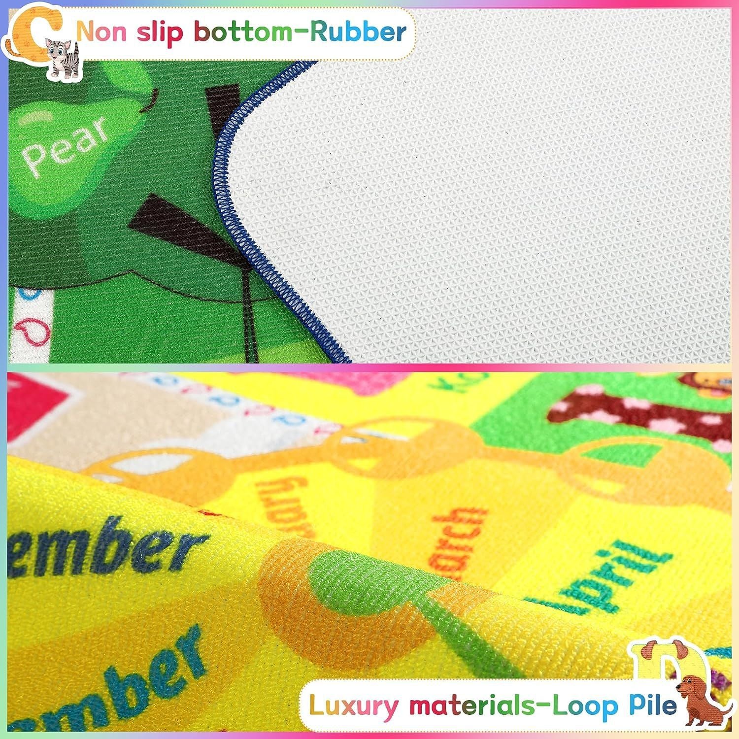 Customized Track Cartoon Game Educational Carpet Bedroom Living Room Non-slip Bedside Carpet Floor Mat Children's Decorative Blanket