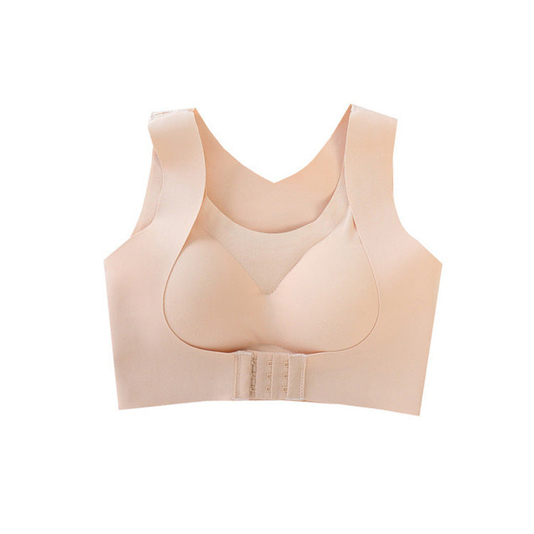 Front-Clasp Two-In-One Seamless Bra For Women, Posture Correction, Beautiful Back, Push-Up, Adjustable Sports Vest, Wireless Bra