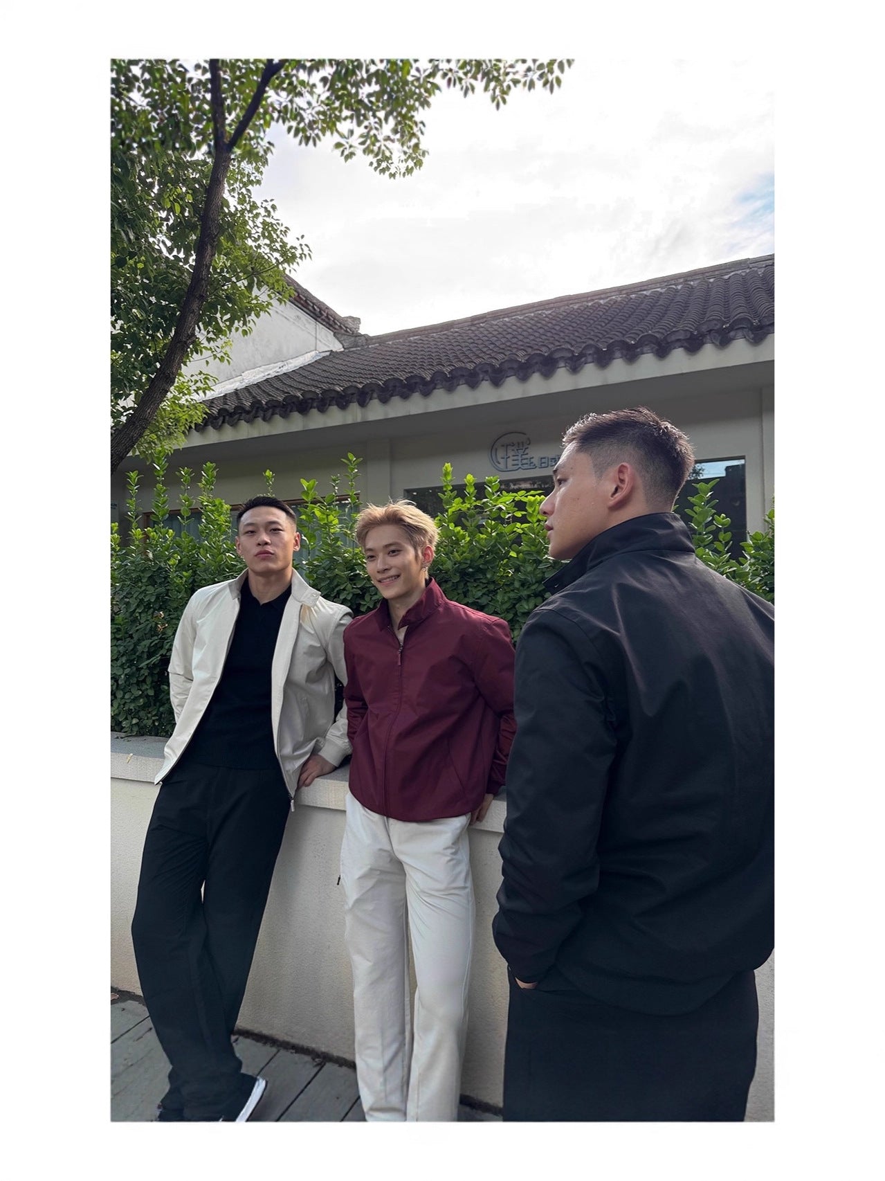 Gtal American First-Year Stand-Up Collar Jacket With Traditional Pattern Printing Xizang Casual High-End Pure Color Long-Sleeved Jacket