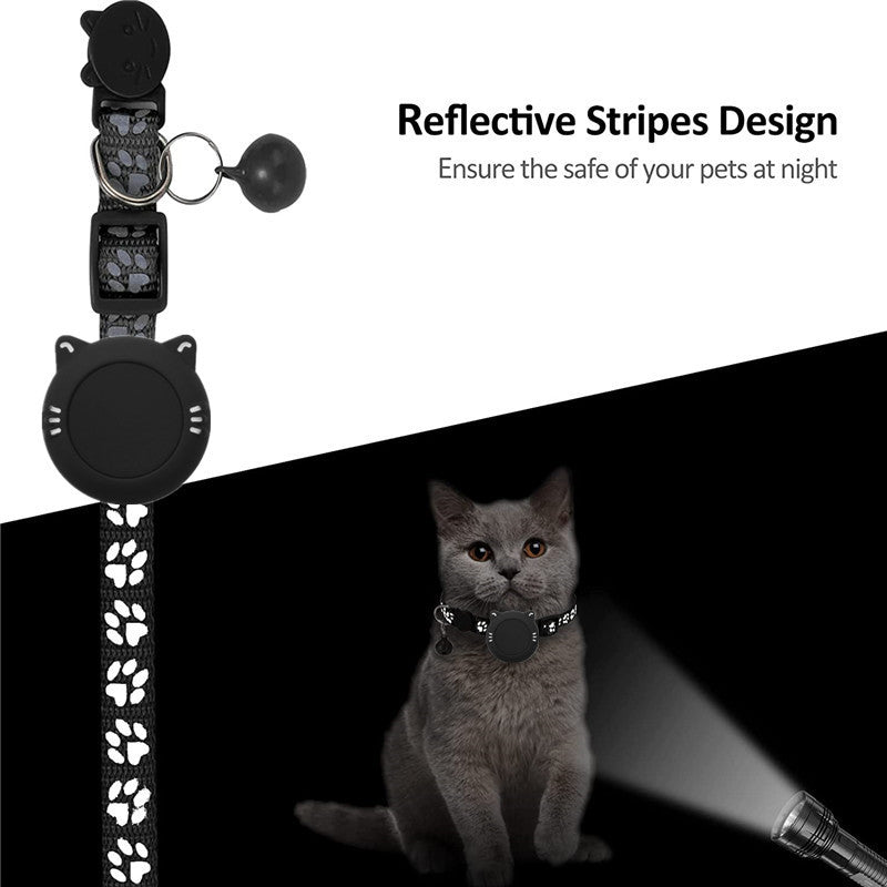 Cat Collar Pet Positioning Collar Find My Anti-Lost Device Tracker Waterproof Protective Cover Cat Collar