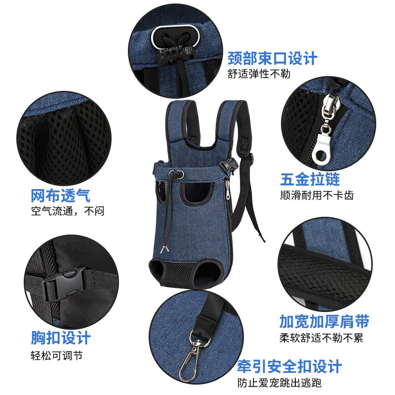 New Cat Bag Out Of Portable Cat Dog Shoulder Pet Chest Bag Holding Cat Walking Cat Bag Pet Backpack