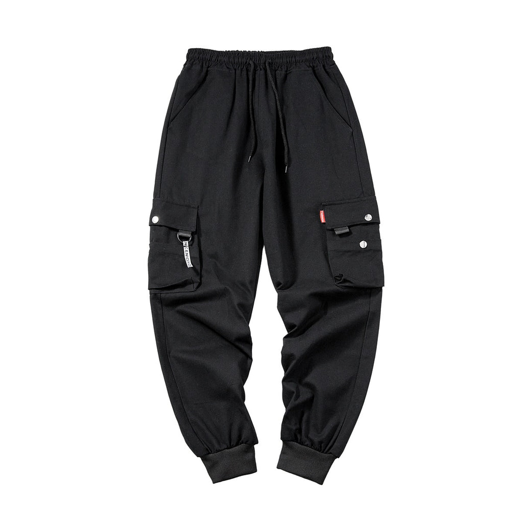 Polyester Multi-pocket Leggings Men's Autumn Nine-point Casual Pants
