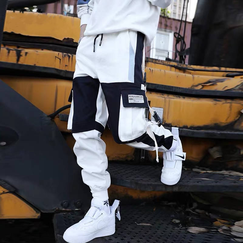 Polyester Multi-pocket Leggings Men's Autumn Nine-point Casual Pants