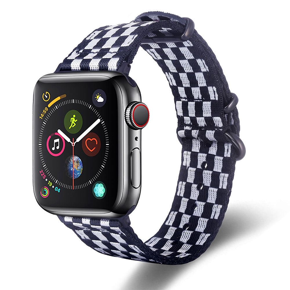 Suitable For The New Apple Apple7/6 Rainbow Nylon Strap American Flag Strap 5/4/3/2/1 Replacement Strap