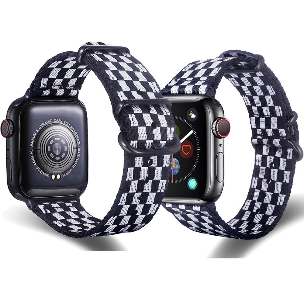 Suitable For The New Apple Apple7/6 Rainbow Nylon Strap American Flag Strap 5/4/3/2/1 Replacement Strap