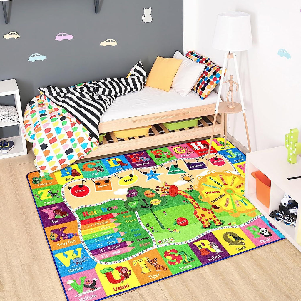 Customized Track Cartoon Game Educational Carpet Bedroom Living Room Non-slip Bedside Carpet Floor Mat Children's Decorative Blanket