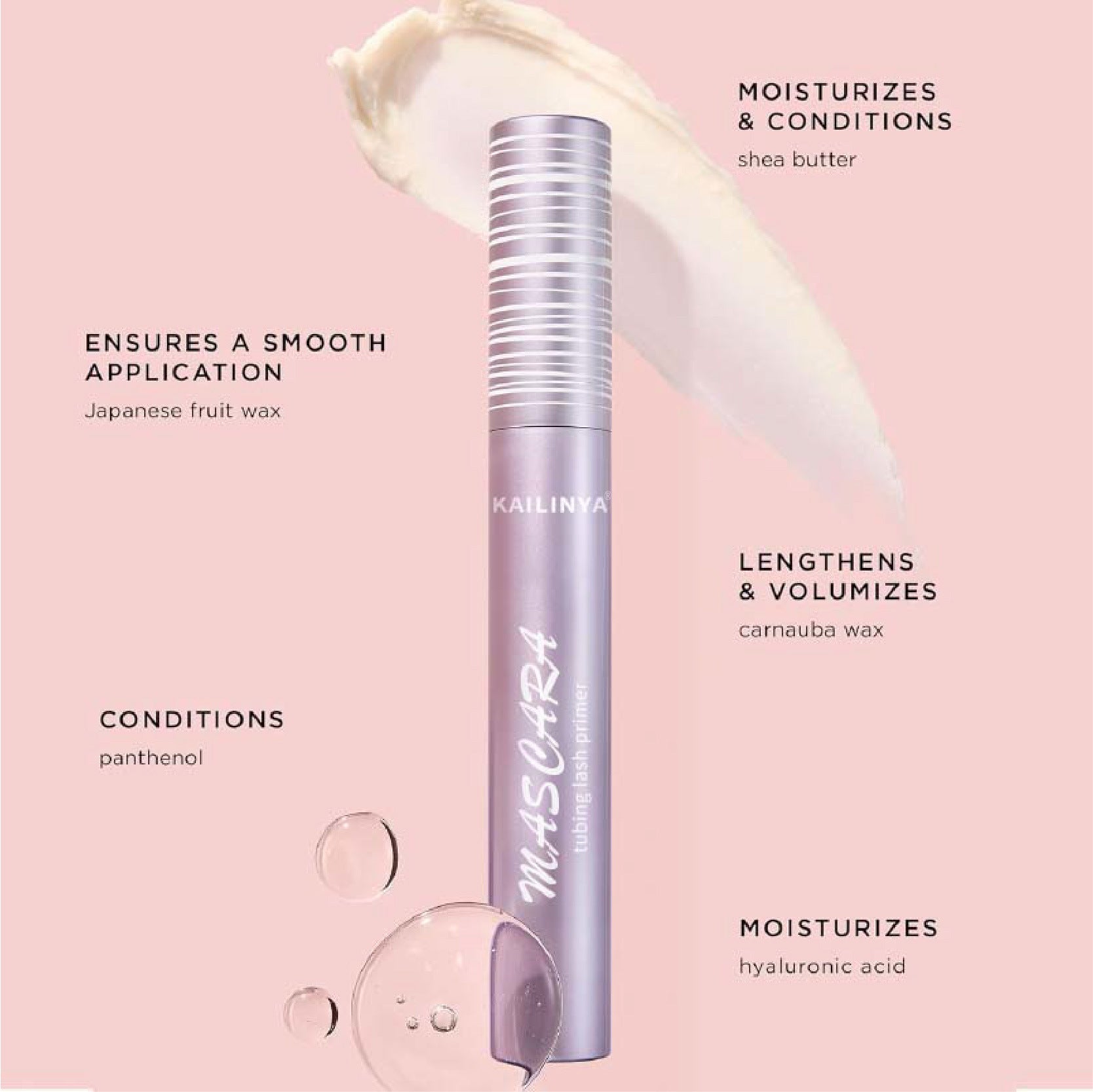 Cross-Border Popular Amazon Curling And Long Eyelashes Primer, Non-Smudged, Long-Lasting Mascara, Waterproof And Lengthening