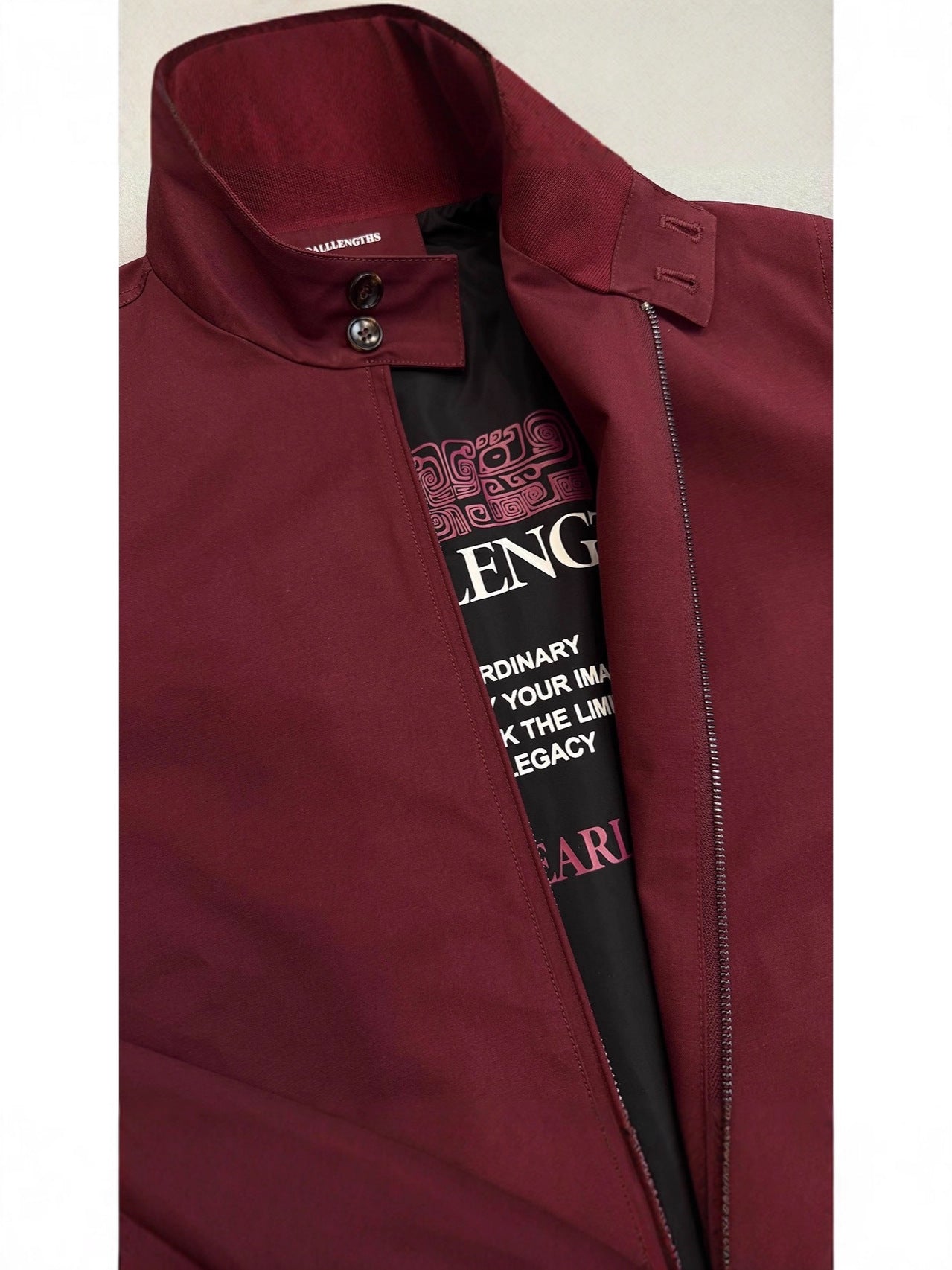 Gtal American First-Year Stand-Up Collar Jacket With Traditional Pattern Printing Xizang Casual High-End Pure Color Long-Sleeved Jacket