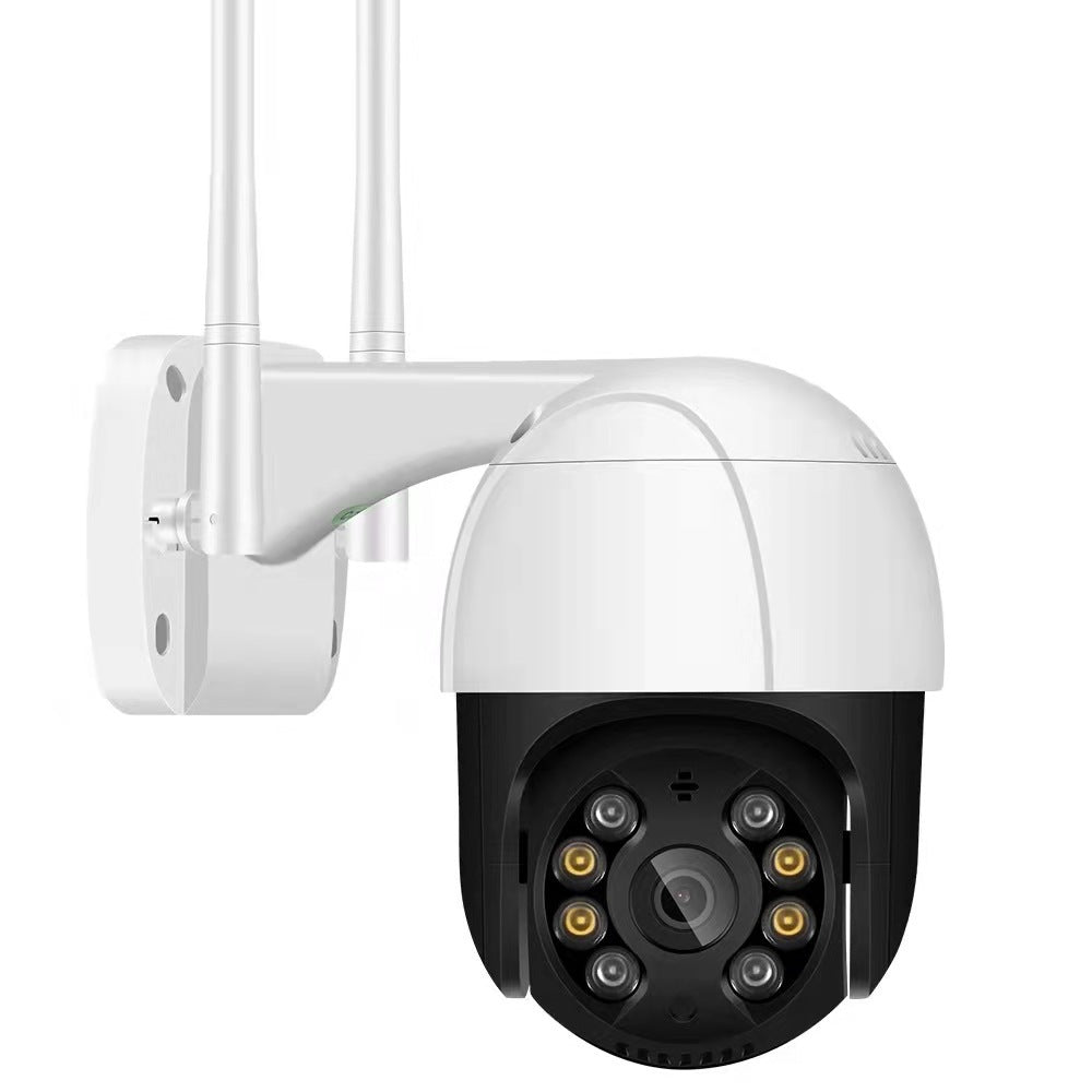 Wireless Wifi Dome Surveillance Camera Rainproof Outdoor Pan/tilt Remote Control Body Dual Light Night Vision