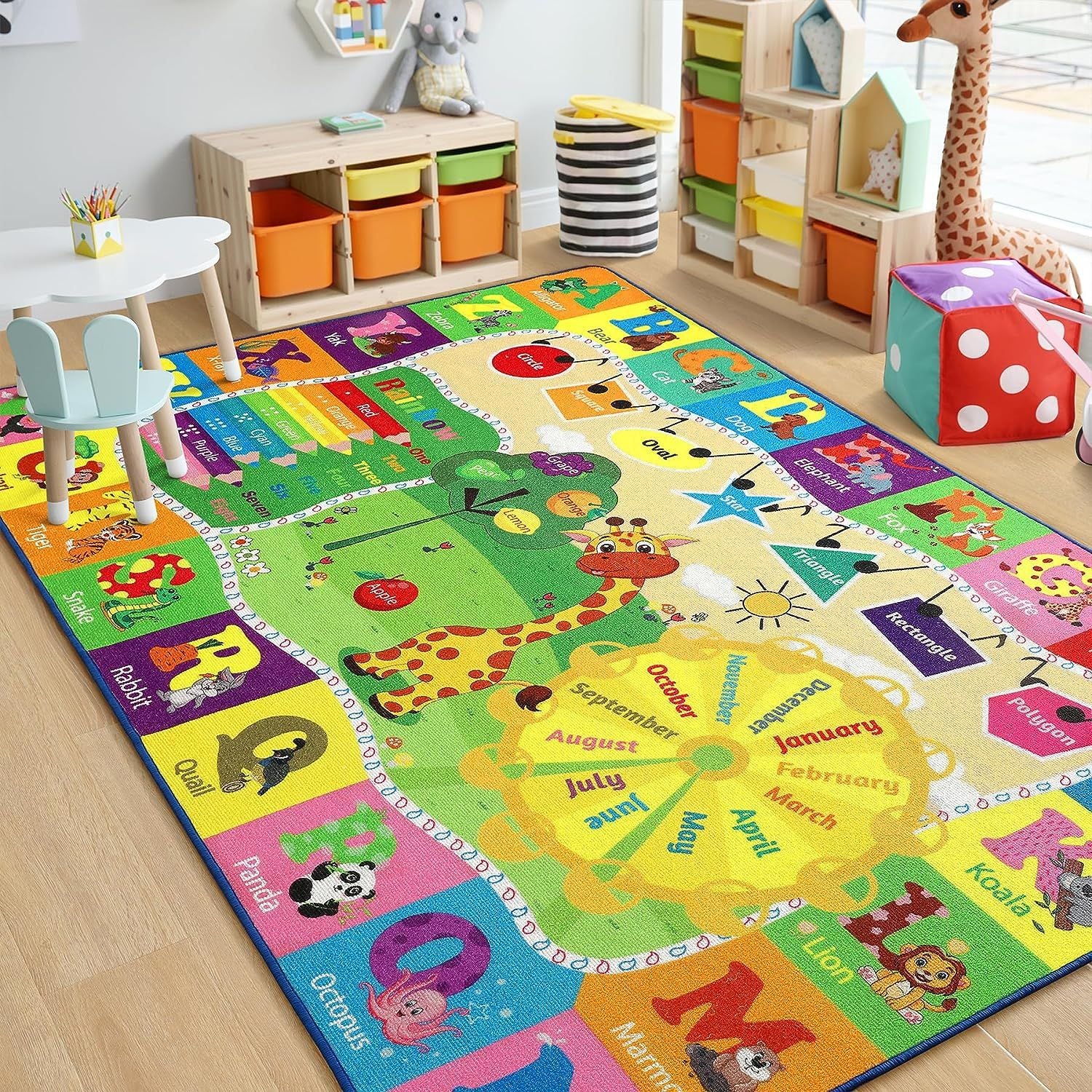 Customized Track Cartoon Game Educational Carpet Bedroom Living Room Non-slip Bedside Carpet Floor Mat Children's Decorative Blanket