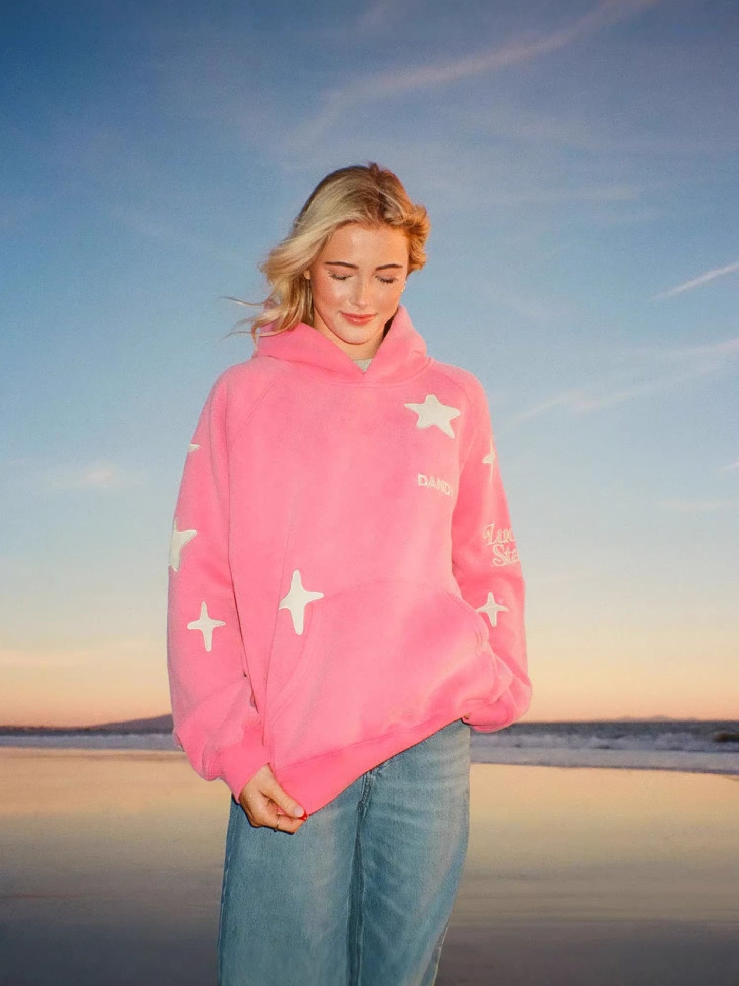 Polyester Embroidered Sweatshirt For Women