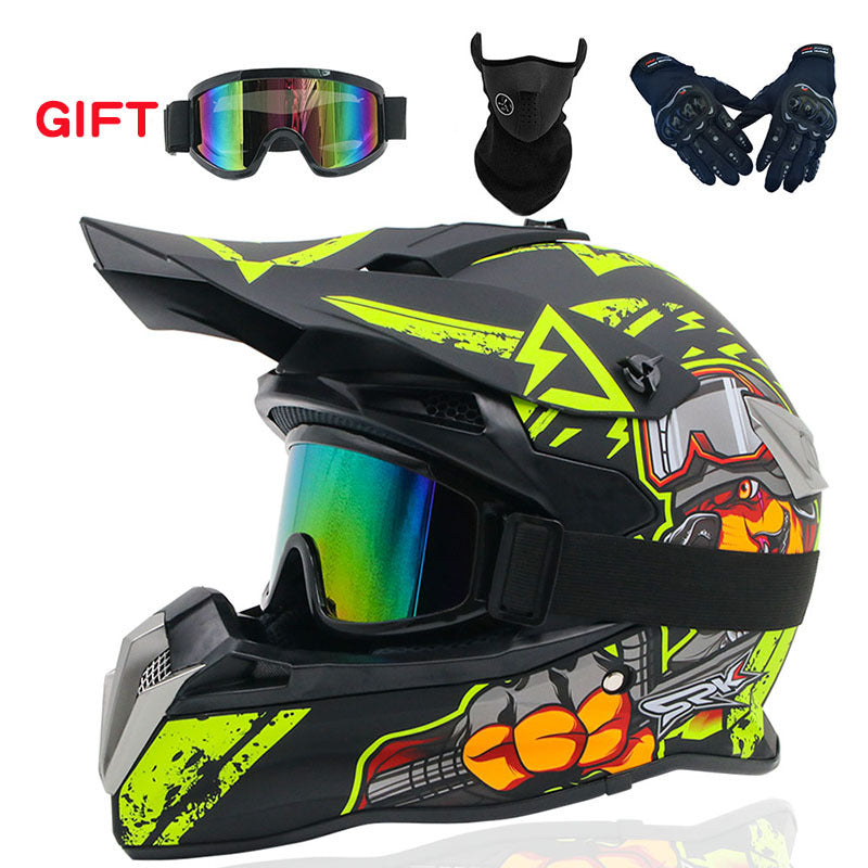Motocross Helmet Four Seasons Full-cover Off-road Motorcycle Helmet Mountain Racing Downhill Full Helmet