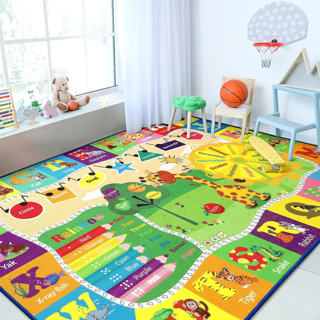 Customized Track Cartoon Game Educational Carpet Bedroom Living Room Non-slip Bedside Carpet Floor Mat Children's Decorative Blanket